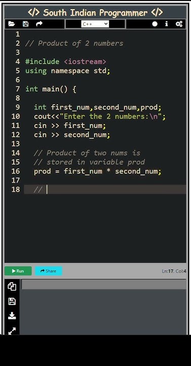 How to find product of 2 numbers in C++ - YouTube