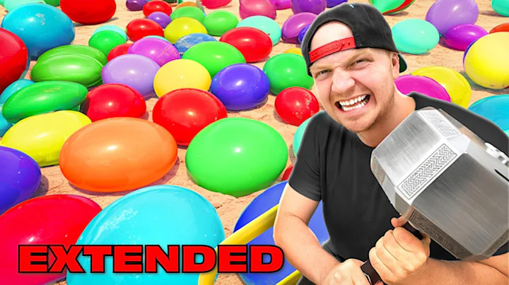 Escaping 1,000 Layers GIANT WATER BALLOONS! - EXTENDED