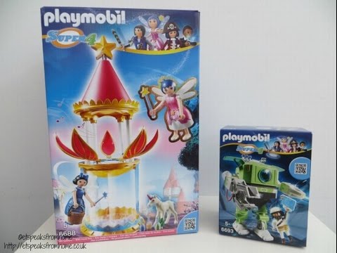 Playmobil Super 4 Musical Flower Tower &amp; C3 Cleano Robot Review