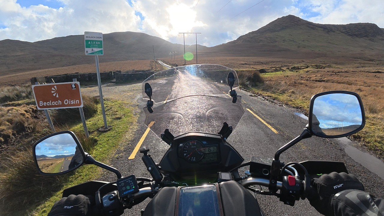 Riding The Ballaghisheen Pass | V-Strom 650 POV + Drone 4K