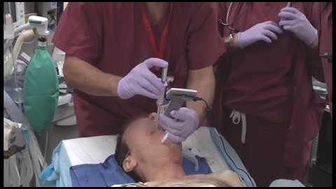 Awake intubation with King Vision Channeled blade - from AoD