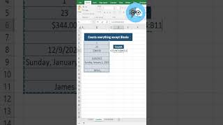 Excel Tutorial: COUNT, COUNTA, and COUNTBLANK Functions Explained #excel #viral #shorts