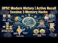 UPSC Modern History | Active Recall Session 3 |  Memory Hacks