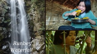 #waterfall yengba chatpa with #Mukbang