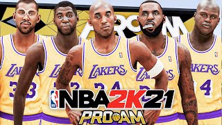 THE ALL-TIME LAKERS DOMINATE COMP PRO-AM IN NBA 2K21