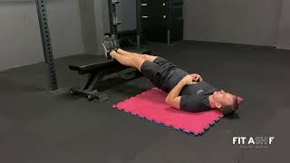Straight Leg Glute Bridge Demonstration