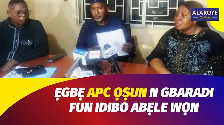 ẸGBẸ APC N MURA GIDIGIDI FUN IDIBO ABẸLE WỌN NI SATIDE