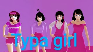@BLACKPINK typa girl song sakura SchoolSimulator dance #blackpink #blackpinksong #blink #viral