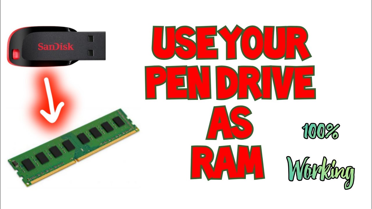 How to Use Pen Drive as RAM and Boost Computer Speed and Performance ...
