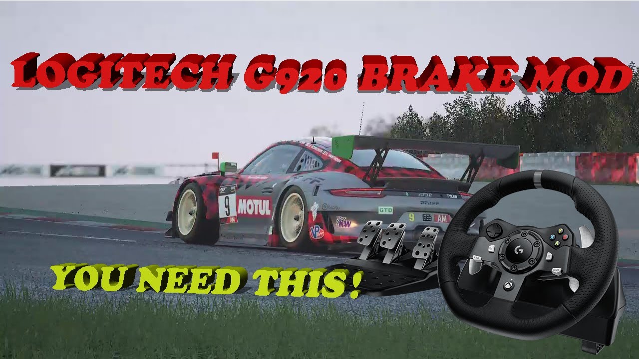 Sim Racing Logitech g920 brake mod - YouTube