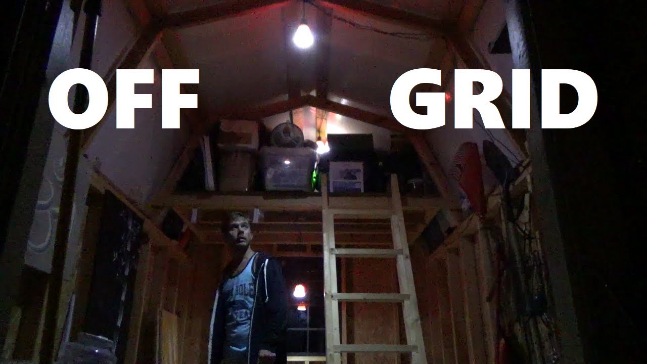 CHEAP Solar Power For Shed or Tiny House - Off The Grid Solar Kit - YouTube