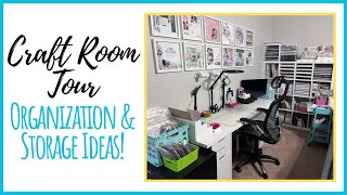 NEW Craft Room Tour ~ After the BIG PURGE!