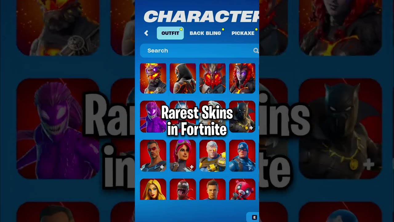 The NEW Rarest Skins In Fortnite 