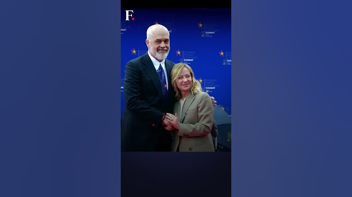 Watch: Albanian PM Rama Kneels To Greet Italian PM Meloni | Subscribe to Firstpost | N18G