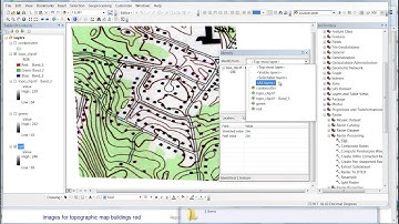 ArcMap Extracting Red-Color Building Symbols from Topographic Map Raster