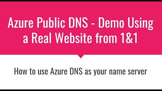 Azure Public DNS - Hands on Lab - How to use Azure DNS, hands on with real domain from 1&1.com