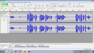 How To Remove Noise From The The Videos Using Audicity