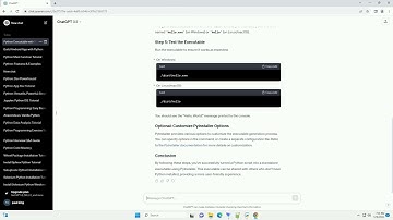 make python an executable