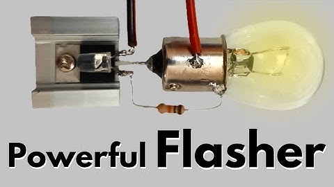 Simple Powerful Flasher Circuit Using IRFZ44N MOSFET