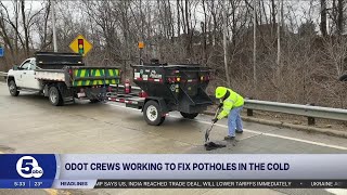 ODOT patching up troublesome spots as temperatures warm up