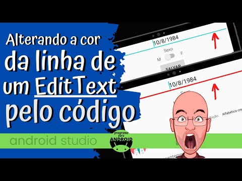 Android Studio | Altere a cor da linha do EditText pelo código (programaticamente)
