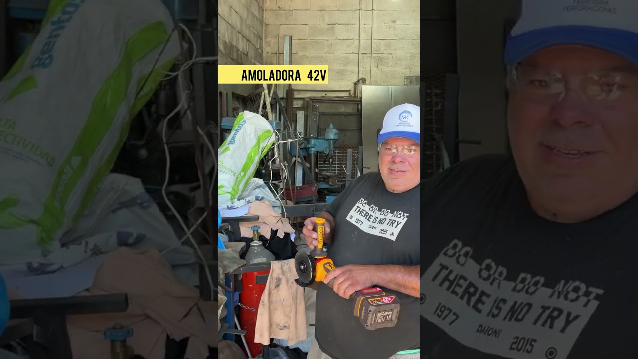 DIFERENCIAS: PROBANDO AMOLADORAS 20V y 42V INGCO A BATERÍA
