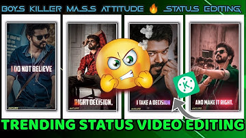 Boys Attitude status editing tutorial /viral attitude reels editing/instagram reels/ attitude status