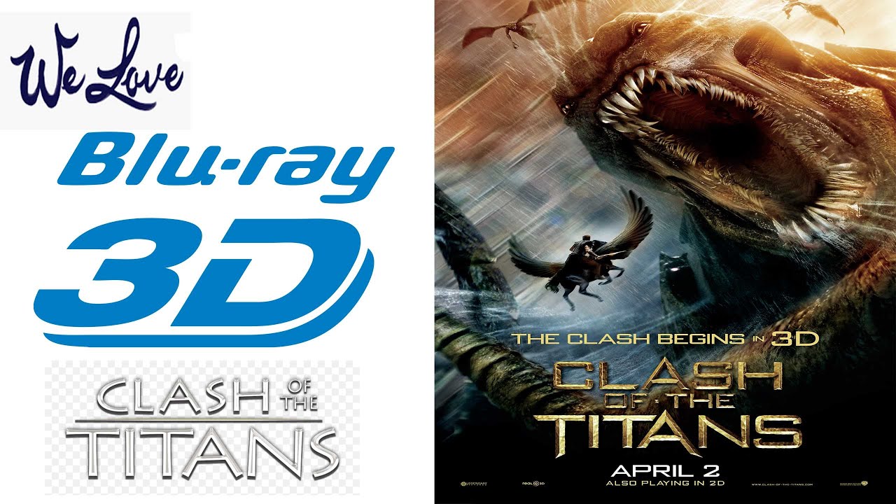 Clash of the Titans 3D AND Wrath of the Titans 3D TWO PACK 3D BLU RAY