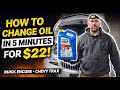 Full synthetic Oil in 5 Minutes for $22! Buick Encore / Chevy  , Trax. Oil change DIY