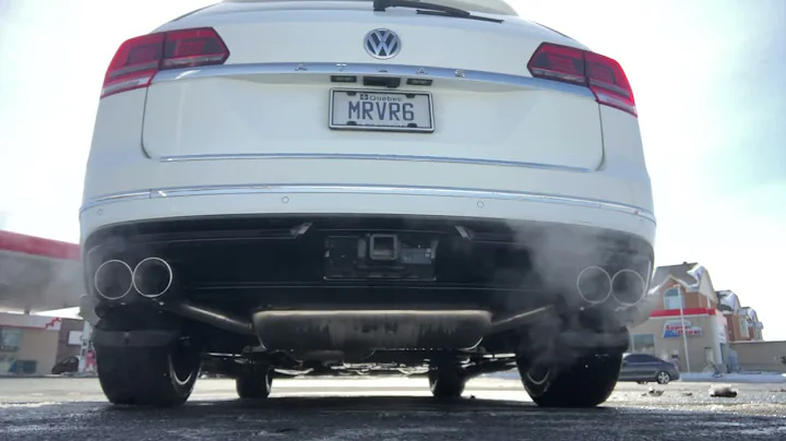 Custom exhaust with dual tips VW Atlas VR6