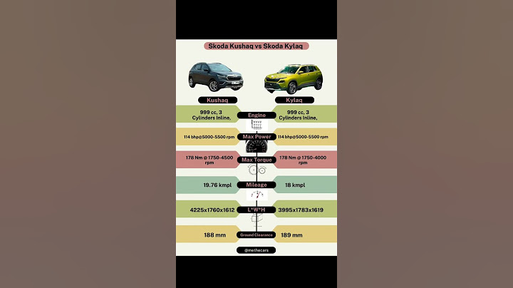 Skoda Kushaq VS Skoda Kylaq Comparison #cars #skoda #kushaq #kylaq #carcomparison #methecars