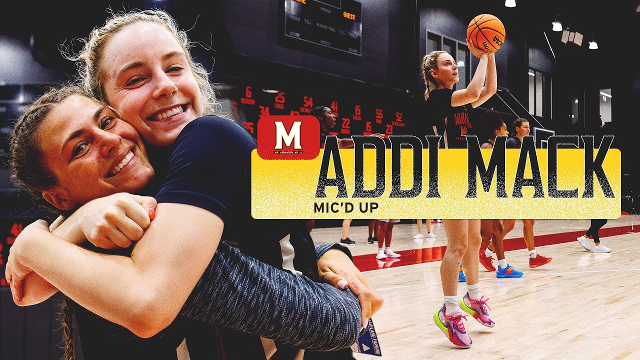 Maryland Women's Basketball | Addi Mack | Mic'd Up - YouTube