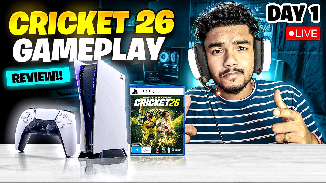 CRICKET 26 FIRST GAMEPLAY REVIEW 🔴 LIVE | New Features, Graphics & Full Breakdown | Kritx Plays