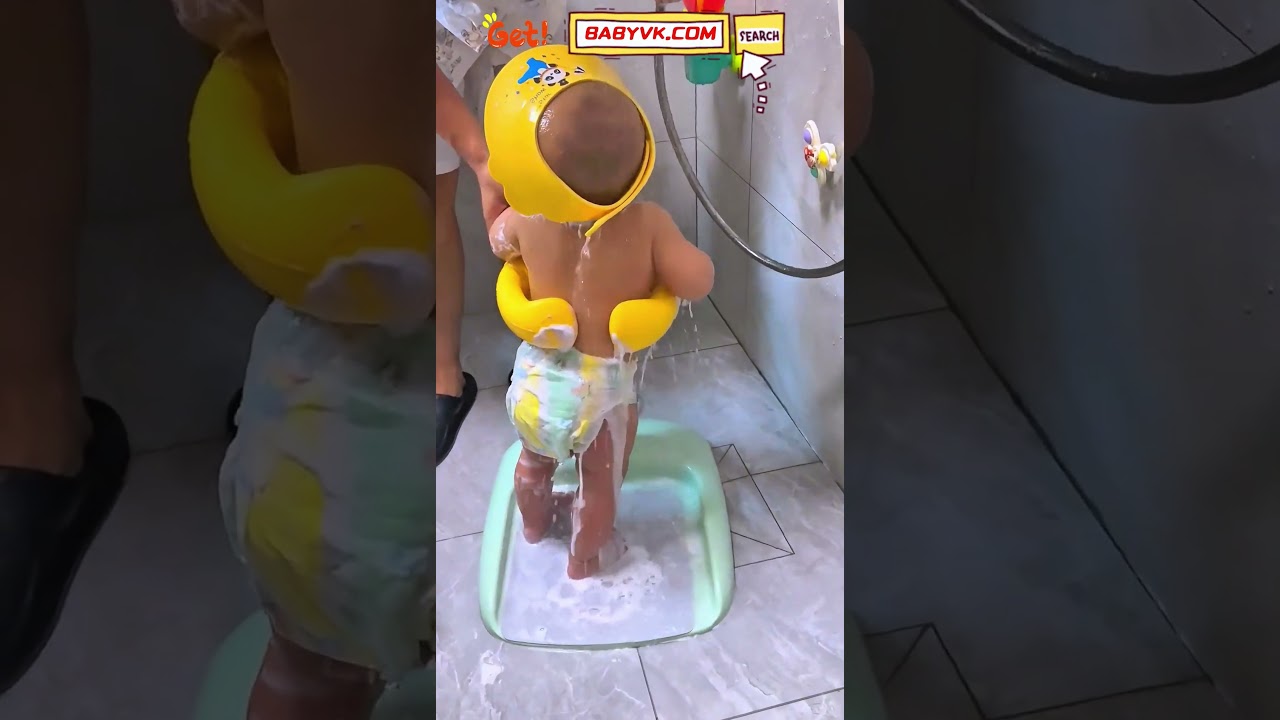 Baby Shower Stand(6–36 Month)–Super Safe •Anti-slip •4-ring Support