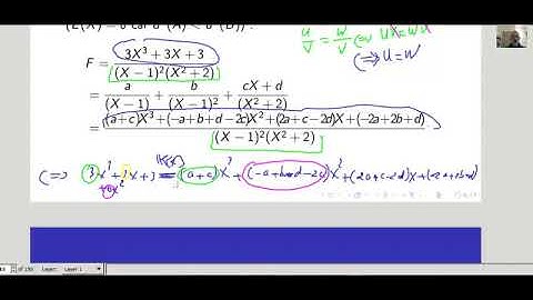 Corrigé(1) de la série sur les fractions rationnelles