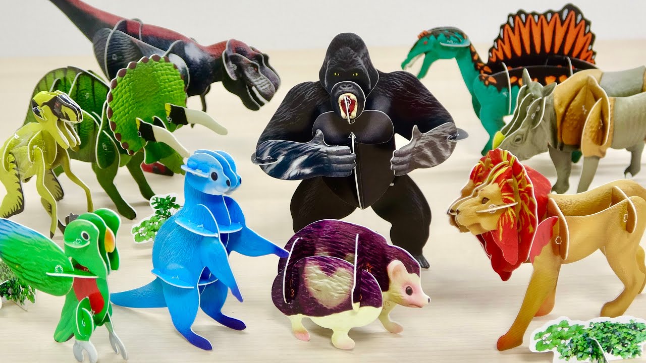 Easy to assemble! Characters from the Adventure Continent