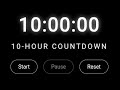 10 Hour Black Screen Timer Live | Focus & Study With Me Live | No Distraction Stream ⏰ | No Music