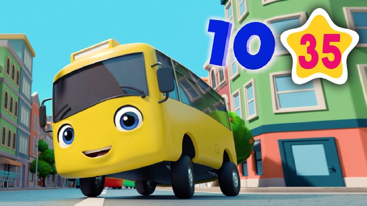 10 Little Buses Lellobee Baby Songs & Nursery Rhymes Learning