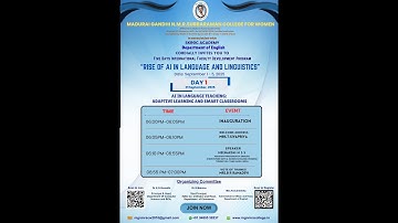 “Rise of AI in Language & Linguistics | International Faculty Development Program 2025 (Day 1)