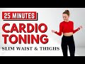 🔥25 Min SLIM WAIST &amp; THIGH🔥No Jumping AB + LEG Workout🔥Full Body Weight Loss🔥ALL STANDING🔥NO REPEAT🔥