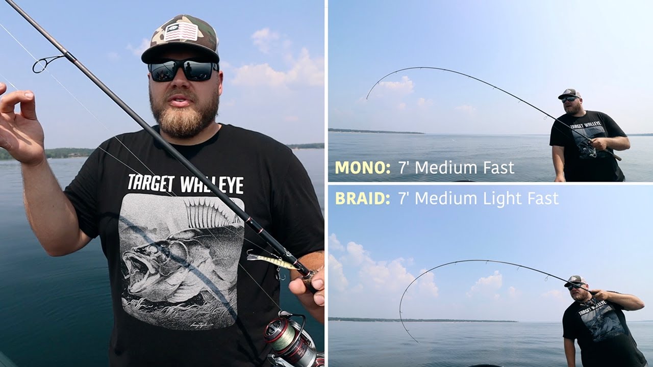 Mono vs braid Rapala Jigging Rap walleyes YouTube