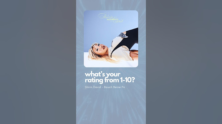 Shirin David - Bauch Beine Po | RATE THE SONG