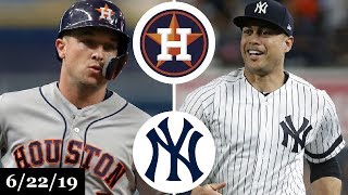 Houston Astros vs New York Yankees  Full Game Highlights | June 22, 2019 | 2019 MLB Season