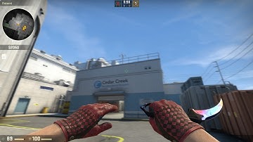 CS:GO Driver Crimson weave gloves - Gameplay - showcase Karambit marble fade