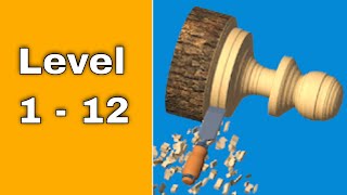 Woodturning 3D Game Walkthrough Level 1 - 12 Satisfying Gameplay Video screenshot 4