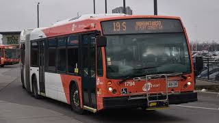 Miway 2017 Novabus LFSA Diesel 1794 (Audio Recording)