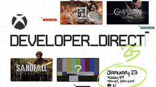 Xbox Developer Direct seems exciting..