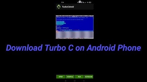 Download Turbo C++ on Android Smartphone