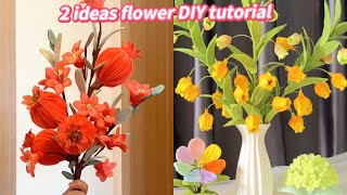 Beautiful DIY Flower for Home Styling 💐 Easy Craft Idear for Room Decor