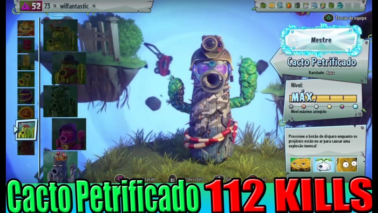 Cacto petrificado 112 KILLS (Petrified cactu) Plants vs Zombies GW2 ...